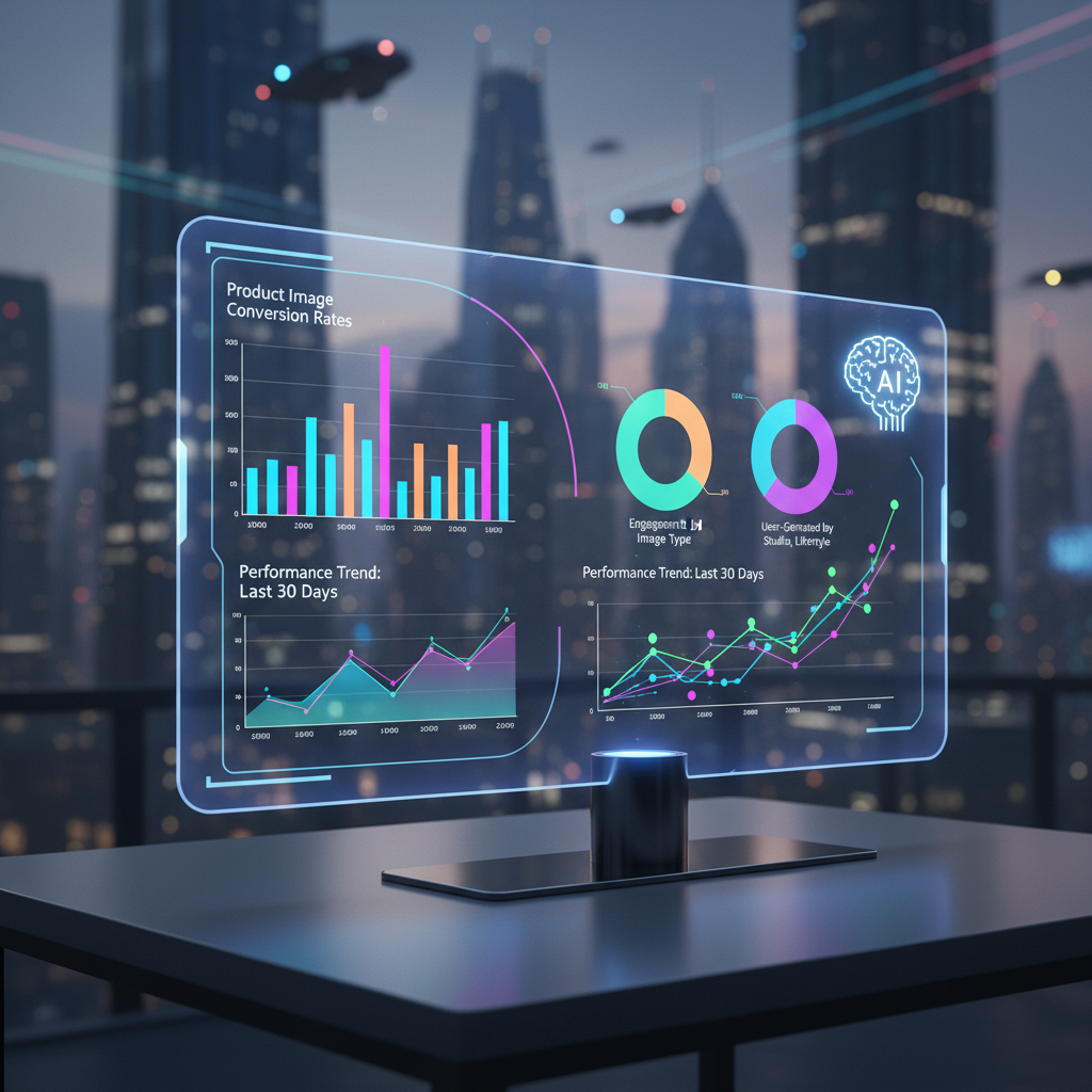 AI for tracking product photo click-through rate improvements