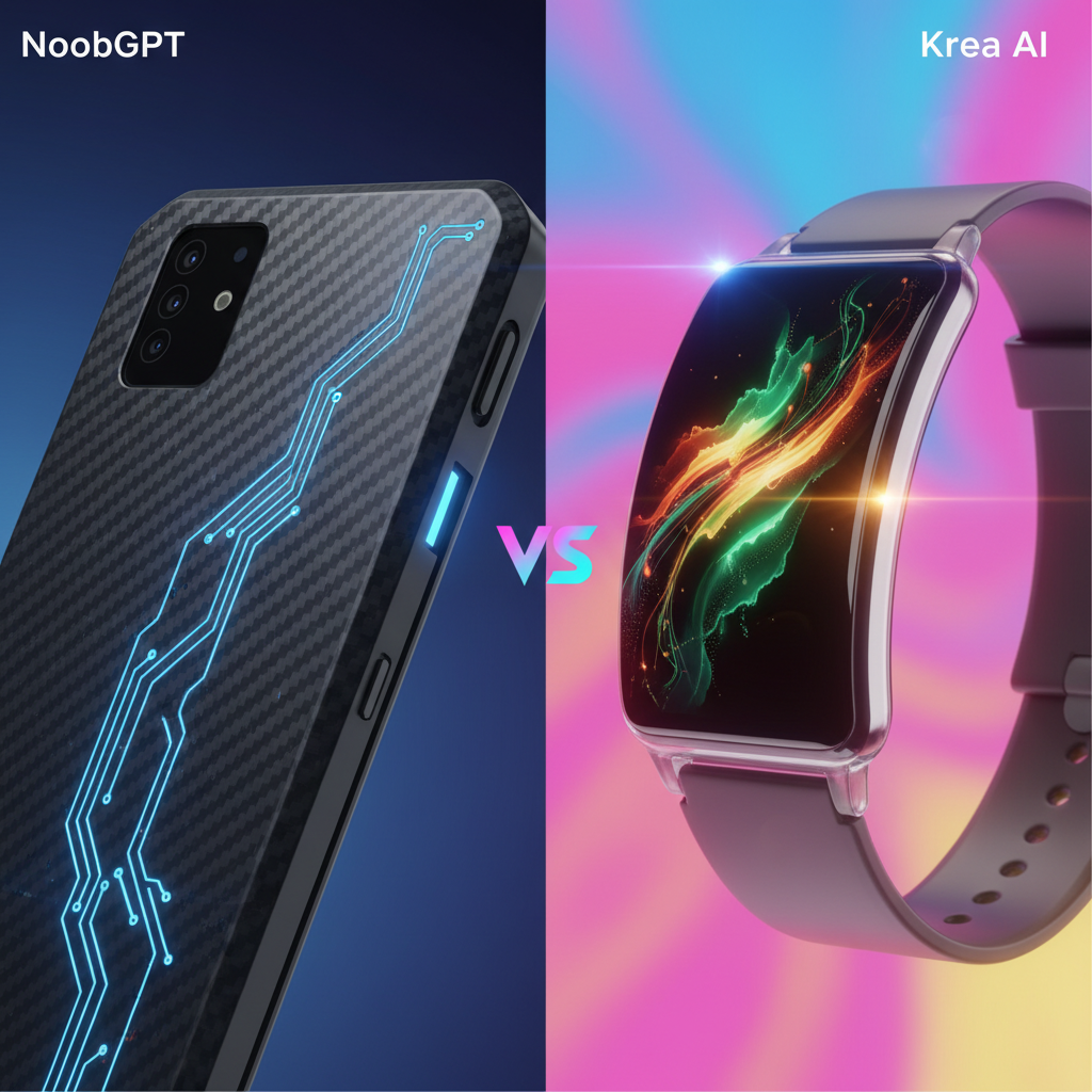 NoobGPT vs Krea AI for Product Photography