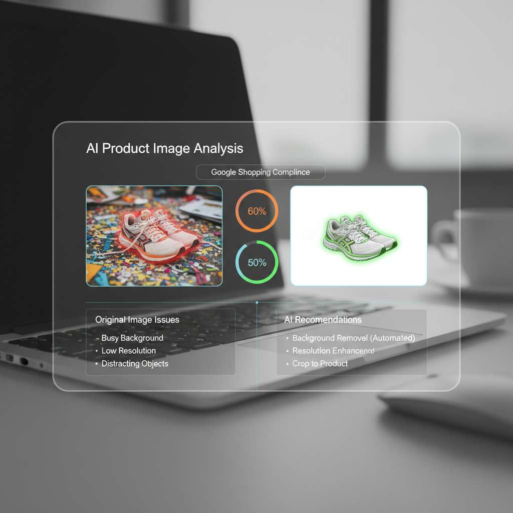 AI compliance check for Google Shopping images