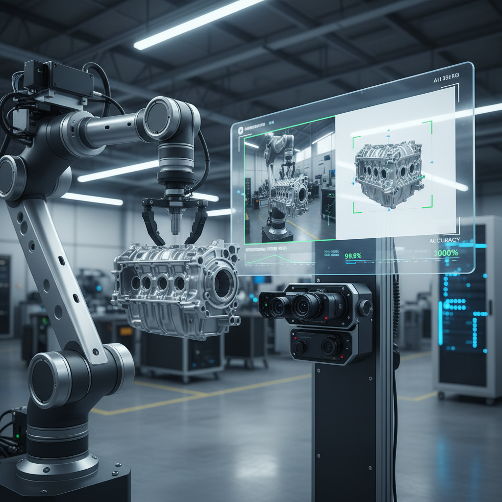 AI-powered photography setup for automotive parts
