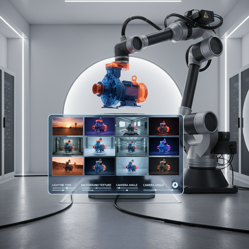 AI-powered product photography for industrial machinery