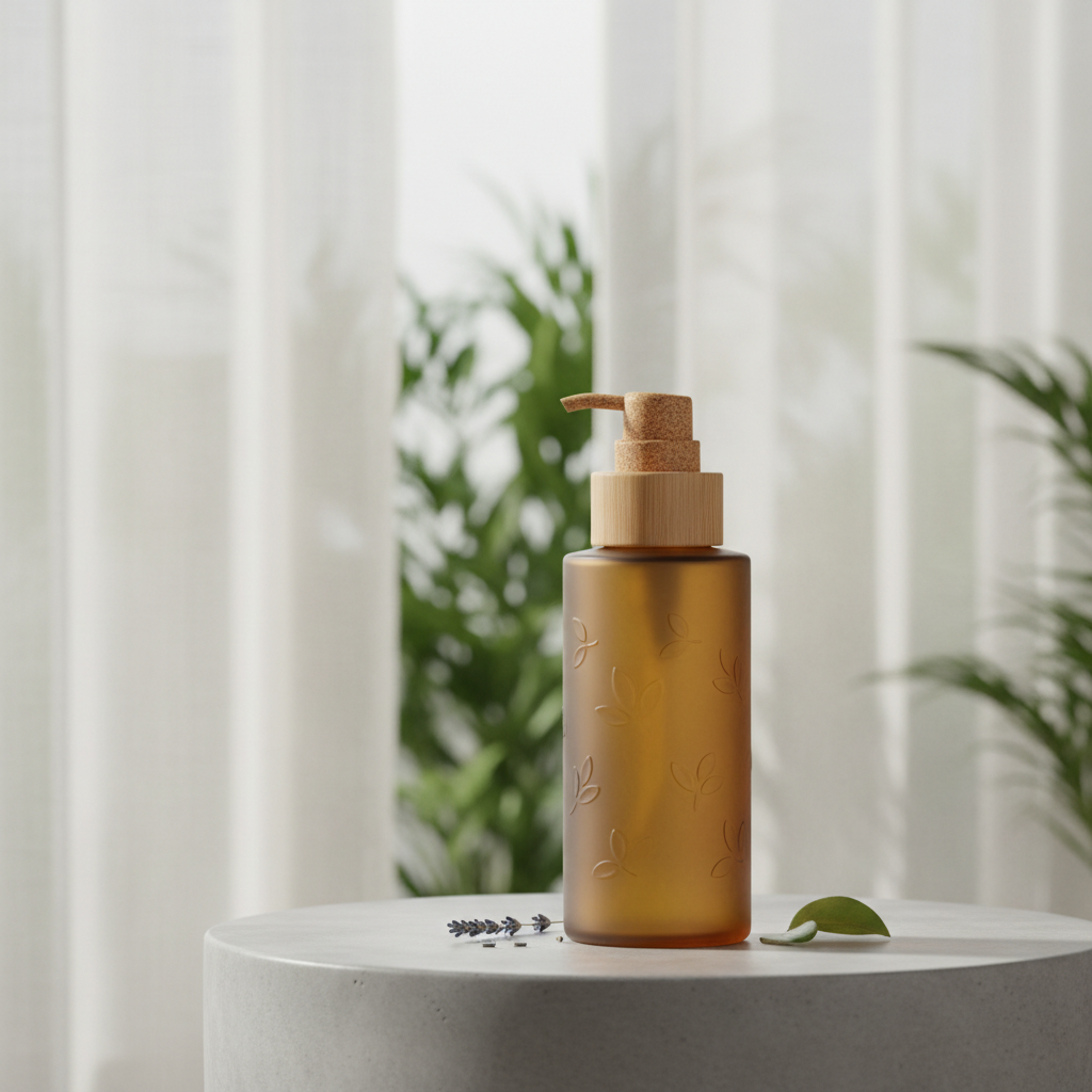 AI-generated image of sustainable skincare product