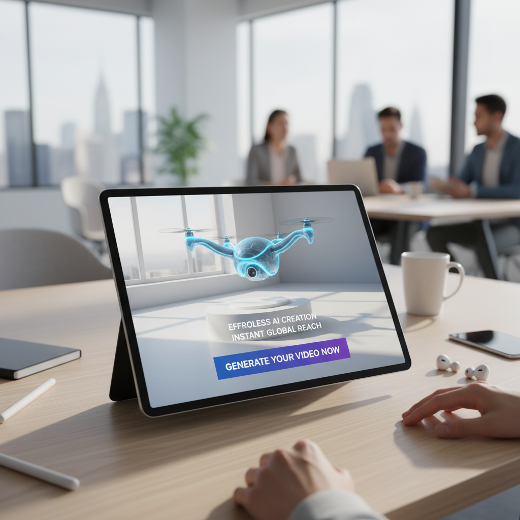 Automatic captions and CTA in AI product videos