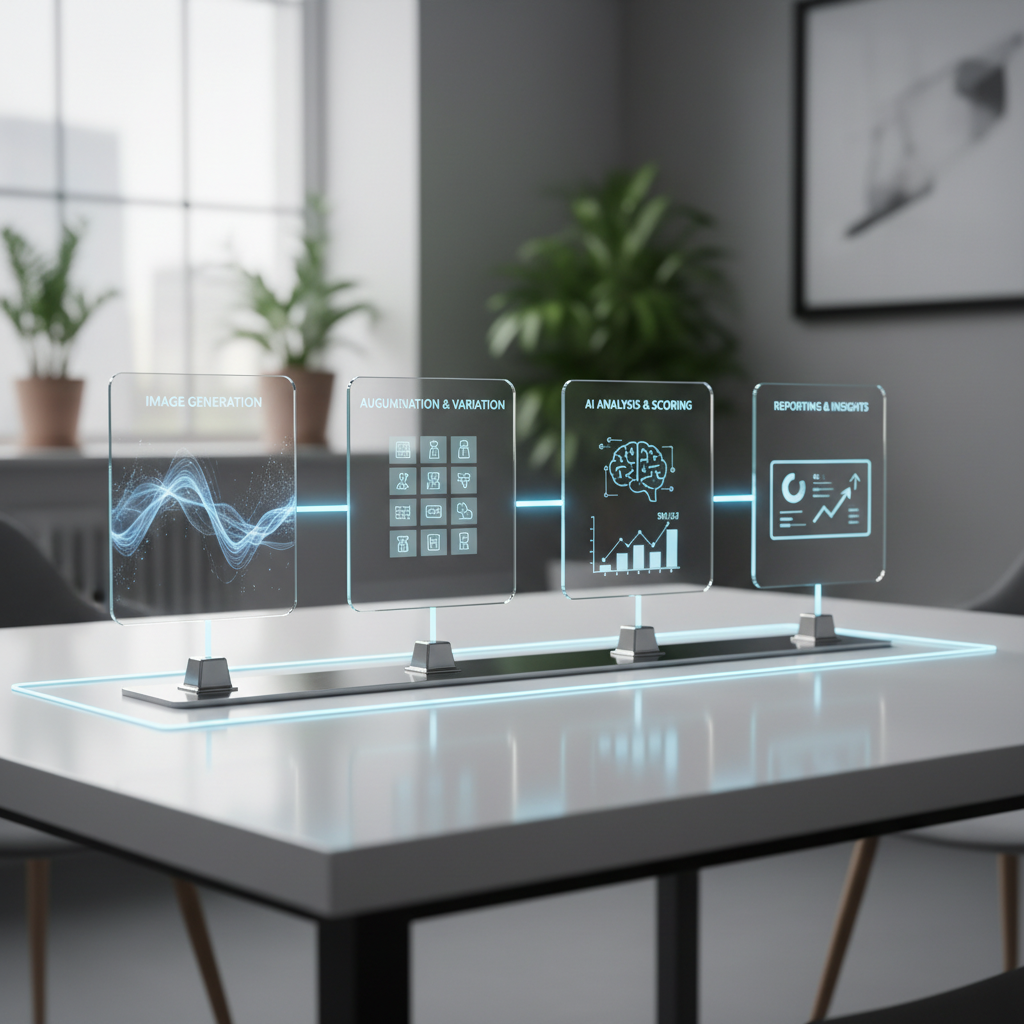 AI image testing framework workflow