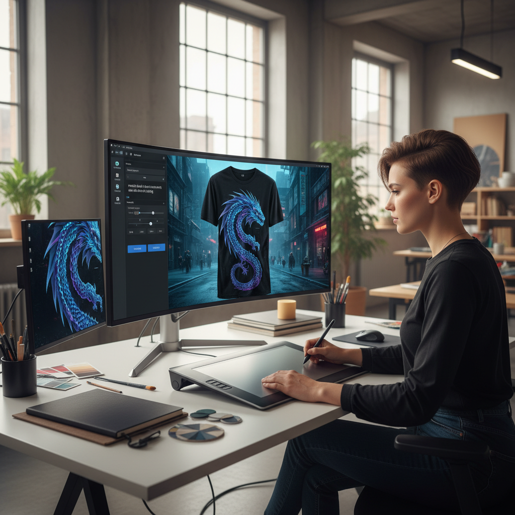 AI-powered product mockup generation for print on demand