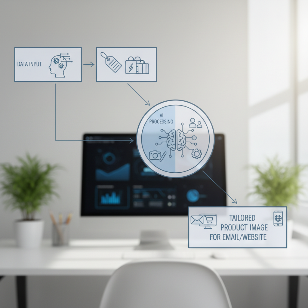 Dynamic AI product image personalization workflow