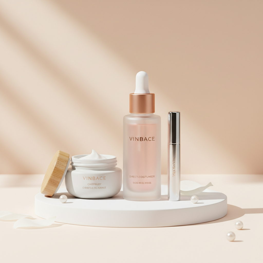 AI-generated D2C beauty product launch photo