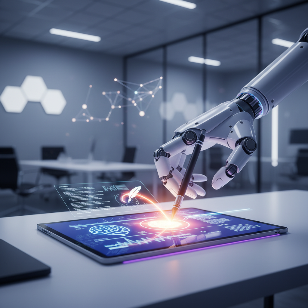 AI assistant generating blog post content