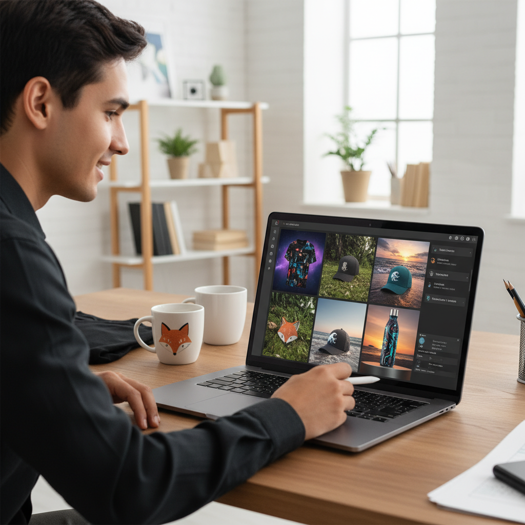 AI-powered product photography for creator merchandise