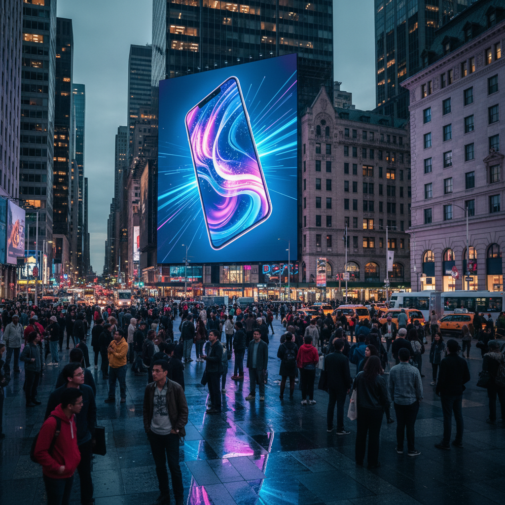 AI product photography for billboard advertising