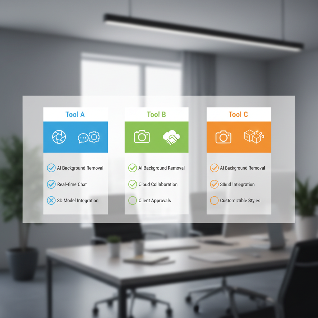 Comparison of AI product photography collaboration tools