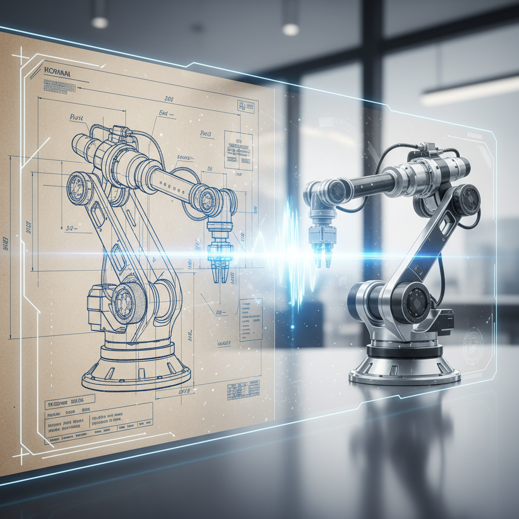 AI converting engineering drawings to product photography