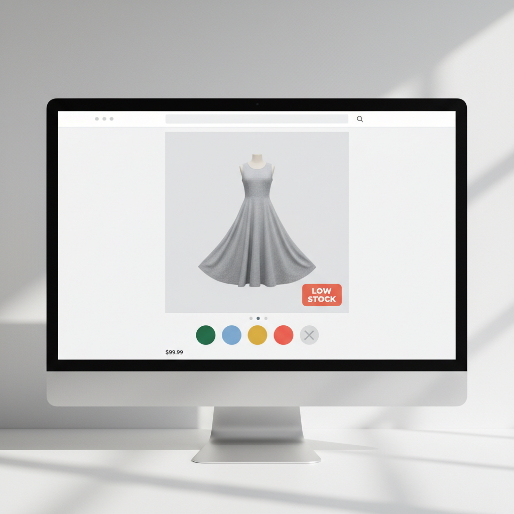 AI product image updating with inventory status
