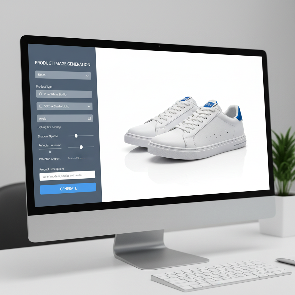 AI product image creation interface for Walmart