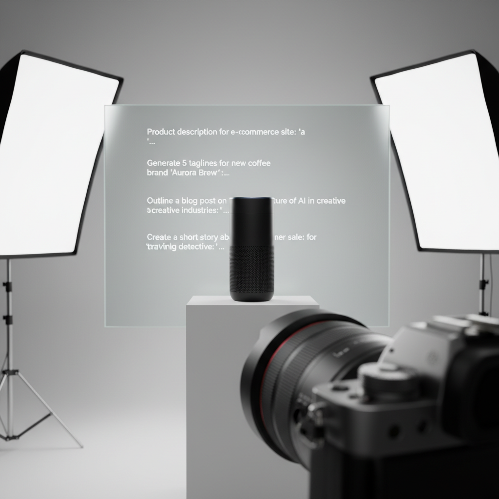 ChatGPT product photography prompt generation