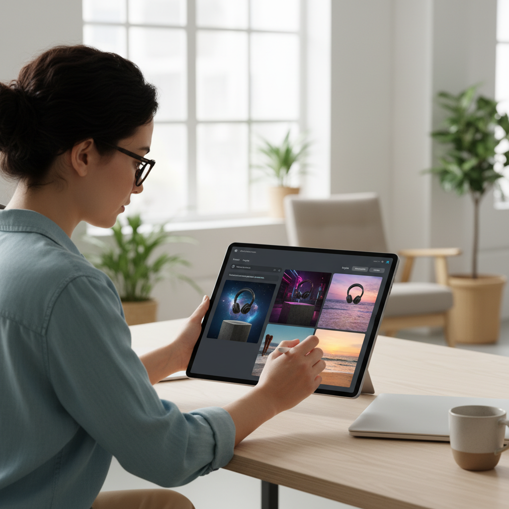 AI-powered design workflow for product visuals