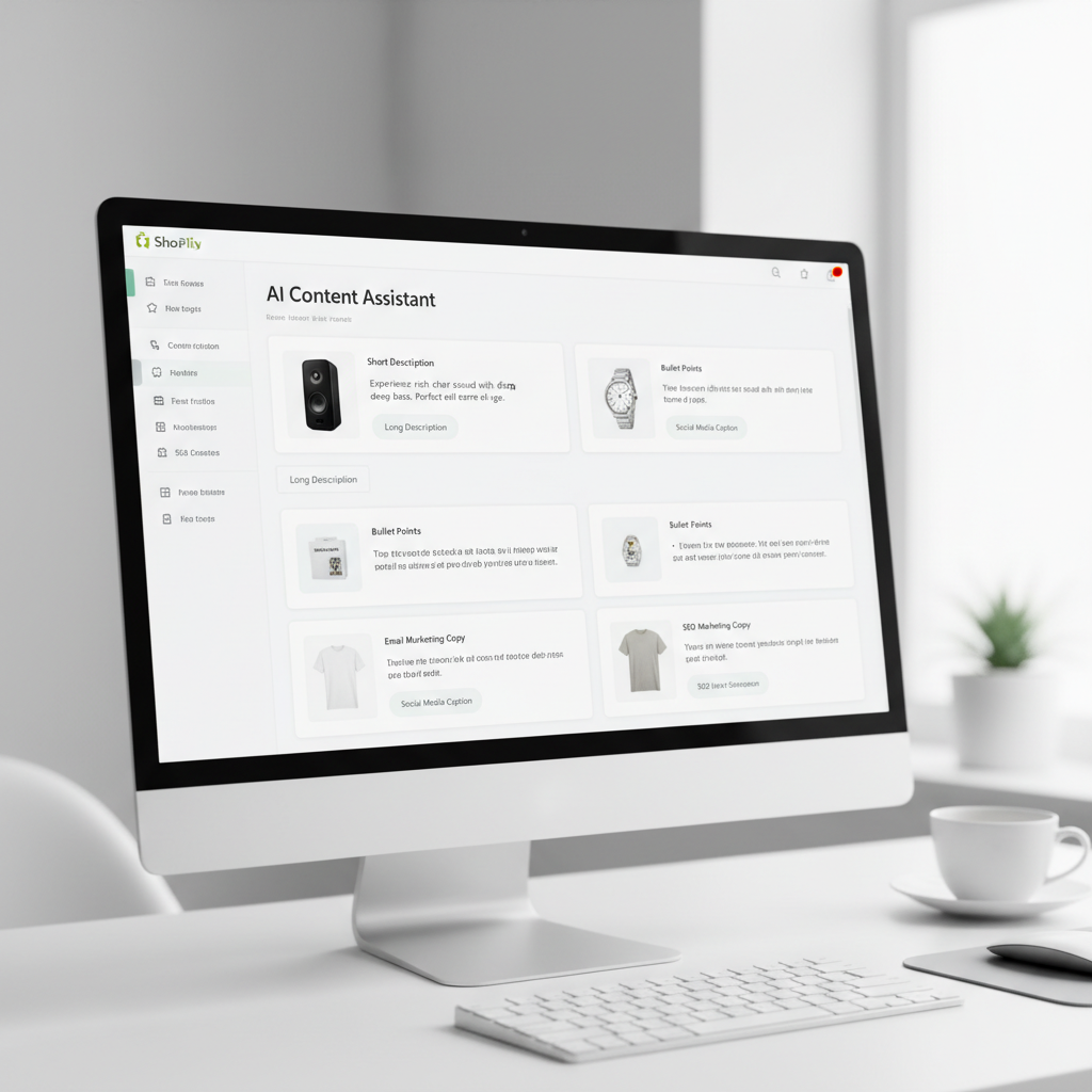 AI product content agent integrated with Shopify store