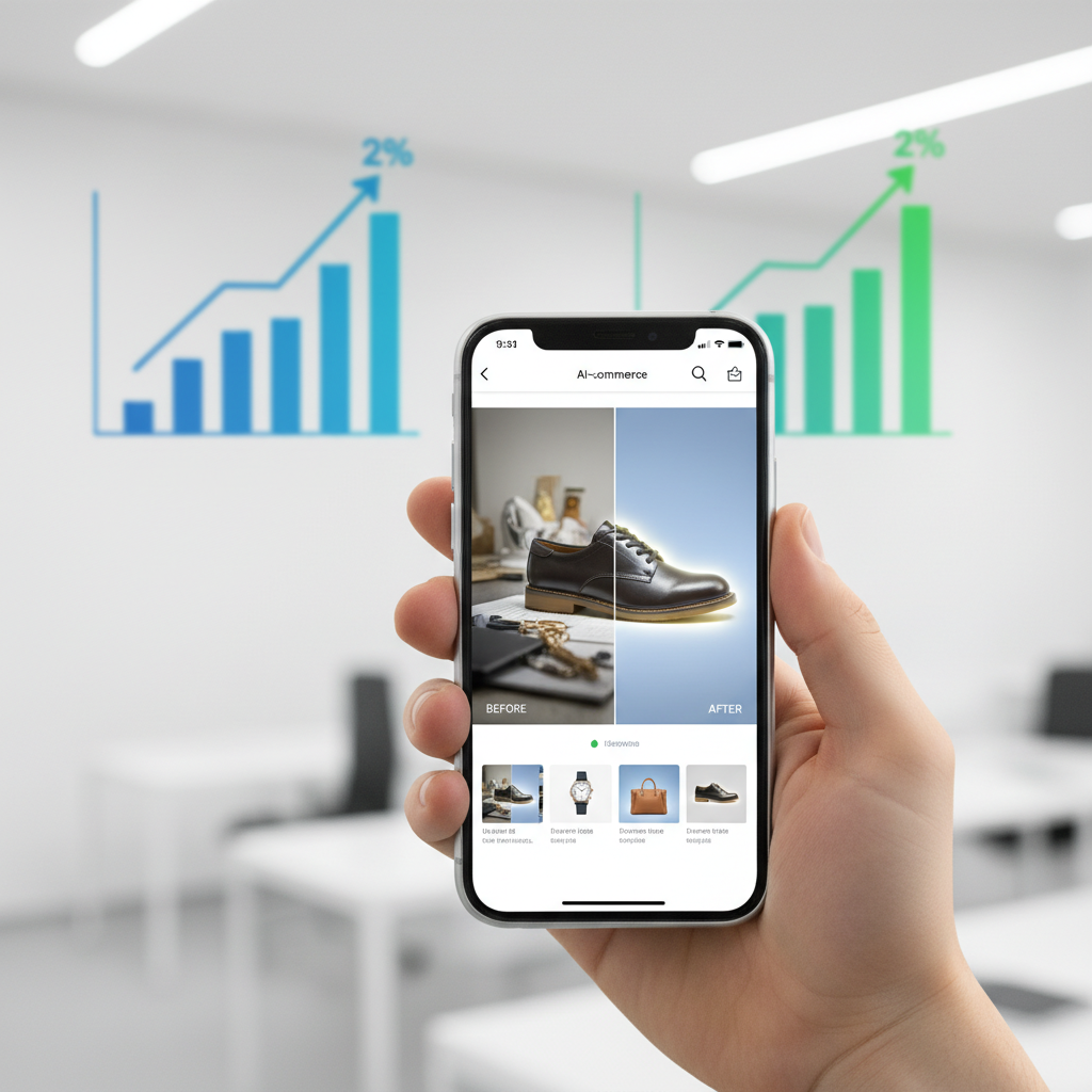 AI-enhanced product images boosting ecommerce conversion rates