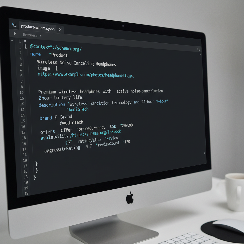 JSON-LD product image schema example