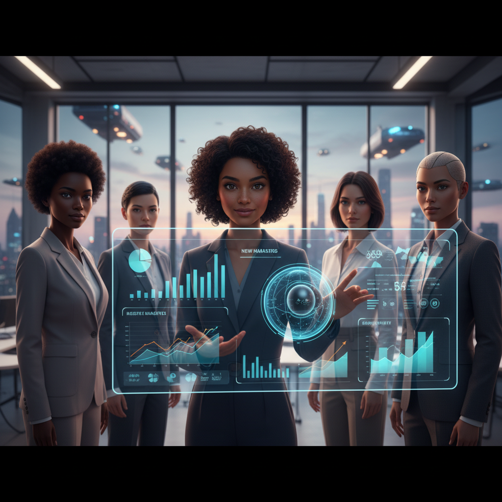 AI avatar presenting product features in a marketing video