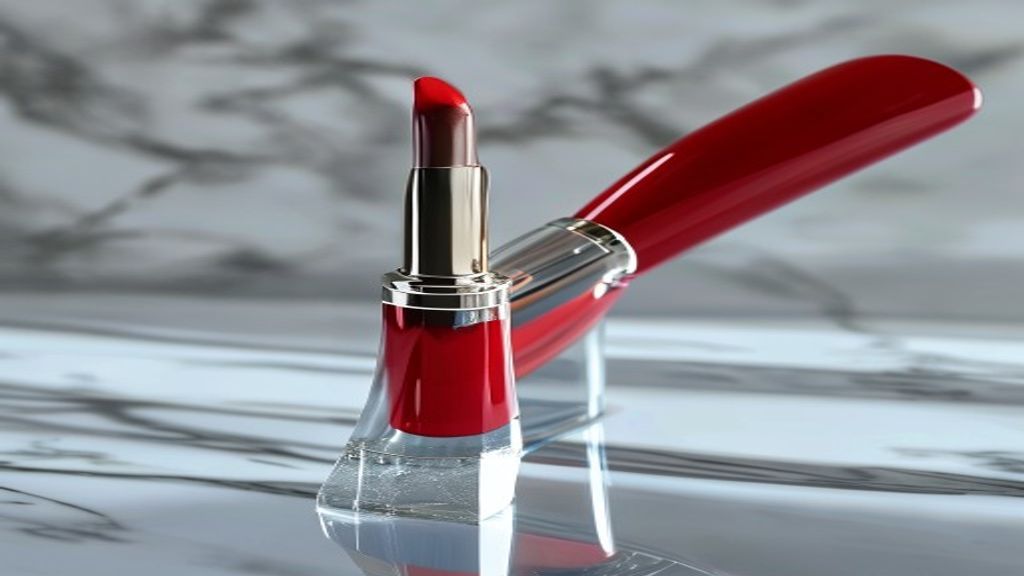 AI-generated beauty product photo showing realistic shine and texture